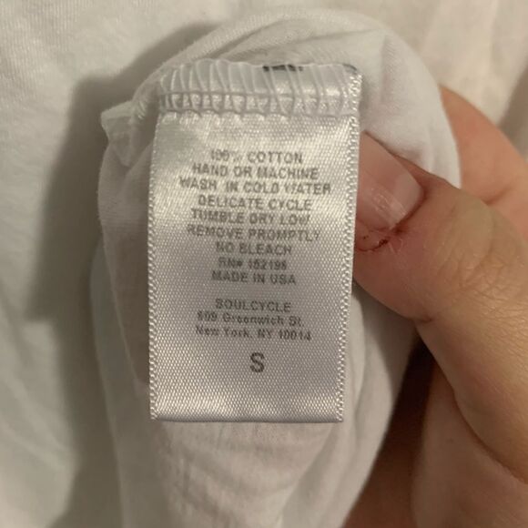 SoulCycle Soul in Love White Tank Top Raw Hems - Picture 7 of 8